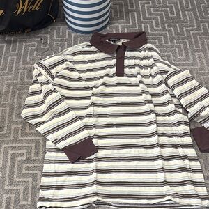 Boohoo striped mini polo dress